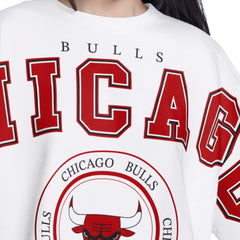 NBA Chicago Bulls G-III 4Her by Carl Banks Women's Bleachers Cropped French Terry Sweatshirt
