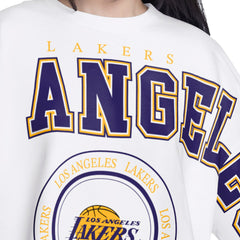 NBA Los Angeles Lakers G-III 4Her by Carl Banks Women's Bleachers Cropped French Terry Sweatshirt