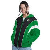 NBA Boston Celtics G-III 4Her by Carl Banks Women's Quarterback Lightweight Oversized Full-Zip Jacket