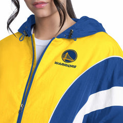 NBA Golden State Warriors G-III 4Her by Carl Banks Women's Quarterback Lightweight Oversized Full-Zip Jacket sale