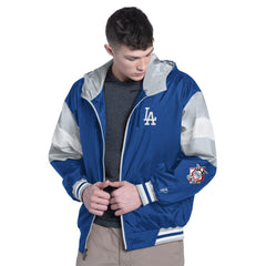 MLB Los Angeles Dodgers Pro Player Legacy Lightweight Full-Zip Hooded Jacket