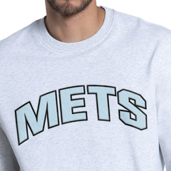MLB New York Mets Starter Face of Ice Blue French Terry Sweatshirt