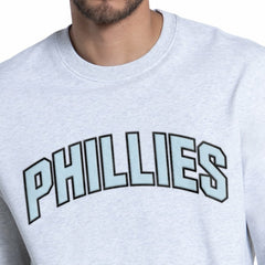 MLB Philadelphia Phillies Starter Face of Ice Blue French Terry Sweatshirt