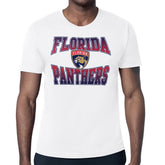NHL White Florida Panthers Starter Comic Style Team Graphic T-Shirt