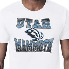 NHL White Utah Mammoth Starter Comic Style Team Graphic T-Shirt