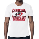 NHL White Carolina Hurricanes Starter Comic Style Team Graphic T-Shirt