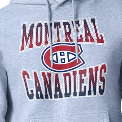 NHL Gray Montreal Canadiens Starter Comic Style Team Graphic Hoodie