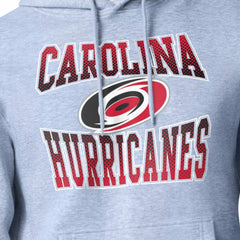 NHL Gray Carolina Hurricanes Starter Comic Style Team Graphic Hoodie