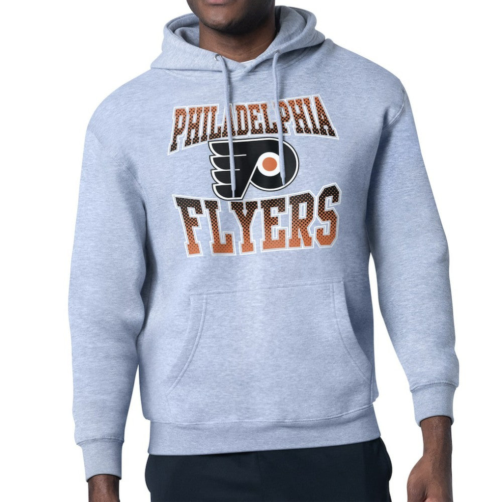 NHL Gray Philadelphia Flyers Starter Comic Style Team Graphic Hoodie