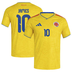 James Rodriguez Colombia National Team 2026 Home Replica Jersey - Adidas Yellow