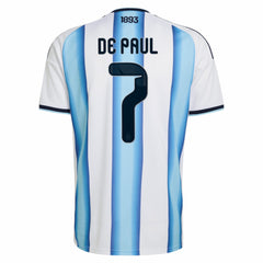 Rodrigo De Paul Argentina National Team 2026 Home Replica Jersey - Adidas White