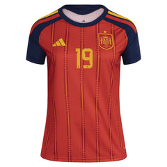 Lamine Yamal Spain National Team Women's 2026 Home Replica Jersey - Adidas Red