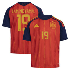 Lamine Yamal Spain National Team Youth 2026 Home Replica Jersey - Adidas Red