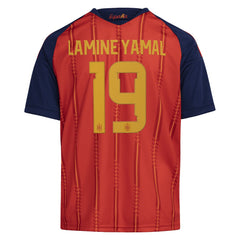 Lamine Yamal Spain National Team Youth 2026 Home Replica Jersey - Adidas Red