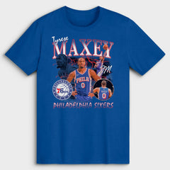 NBA Tyrese Maxey Philadelphia 76ers Player Collage T-Shirt
