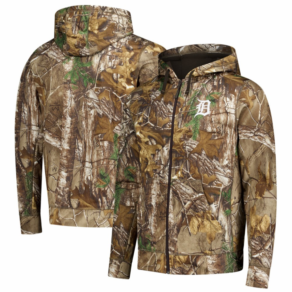 MLB Detroit Tigers Dunbrooke Trophy Realtree Full-Zip Hoodie