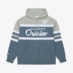 MLB Baltimore Orioles Mitchell & Ness Cooperstown Collection Thunderstorm Head Coach Hoodie