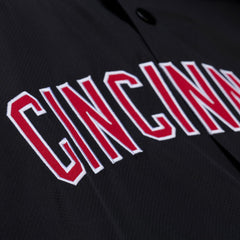 MLB Cincinnati Reds Mitchell & Ness Full-Snap Hooded Coaches Jacket