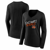 Women's Hustle Long Sleeve V-Neck T-Shirt - Cincinnati Bengals