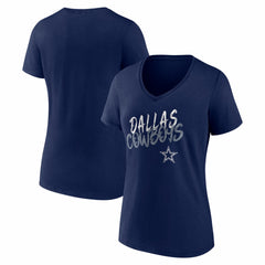 Women's Hustle V-Neck T-Shirt - Dallas Cowboys