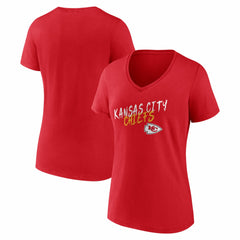 Women's Hustle V-Neck T-Shirt - Kansas City Chiefs