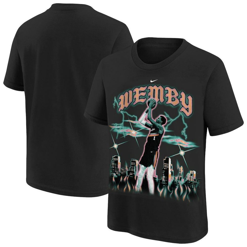 NBA Victor Wembanyama San Antonio Spurs Youth City Edition Player T-Shirt