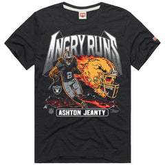 Ashton Jeanty Homage Unisex Angry Runs Player Graphic Tri-Blend T-Shirt - Las Vegas Raiders