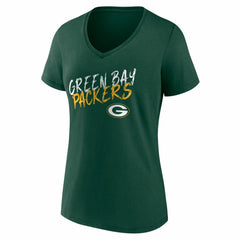 Women's Hustle V-Neck T-Shirt - Green Bay Packers