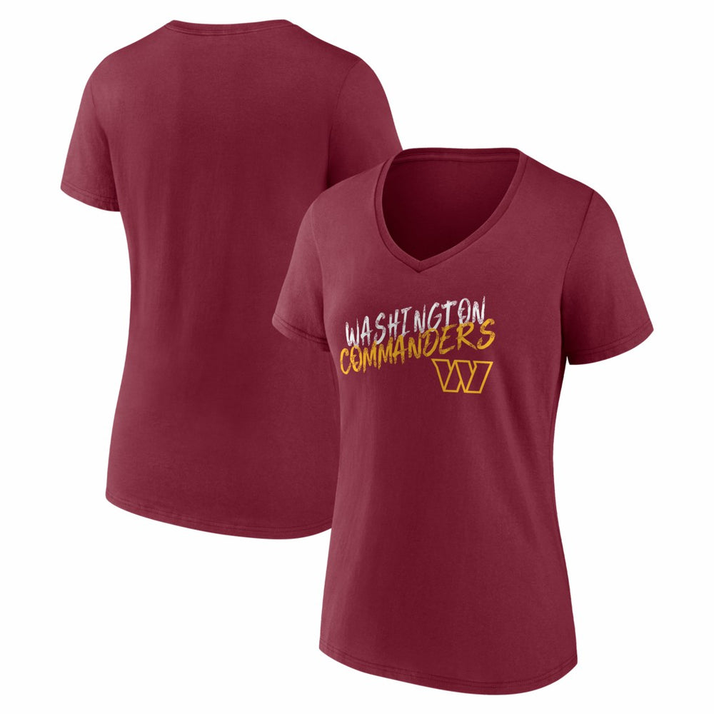 Women's Hustle V-Neck T-Shirt - Washington Commanders