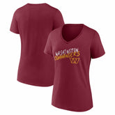 Women's Hustle V-Neck T-Shirt - Washington Commanders
