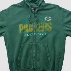 Team Edition Apparel 2010s Hooded Full Zip Sweatshirt - Green Bay Packers