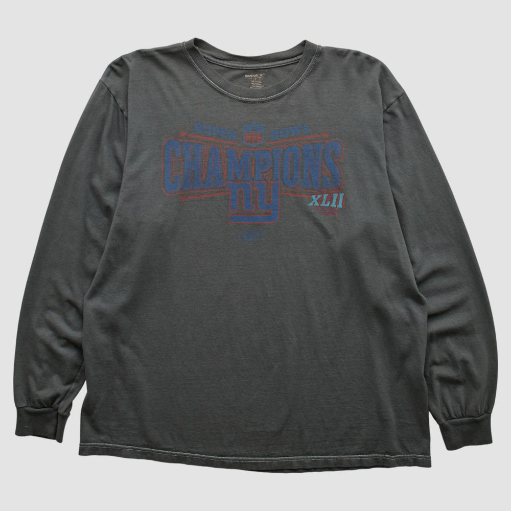 Reebok 2008 Long Sleeve T-shirt - New York Giants