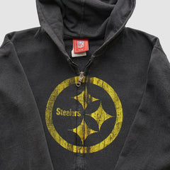 NFL 2000s Hooded Full Zip Sweatshirt - Pittsburgh Steelers