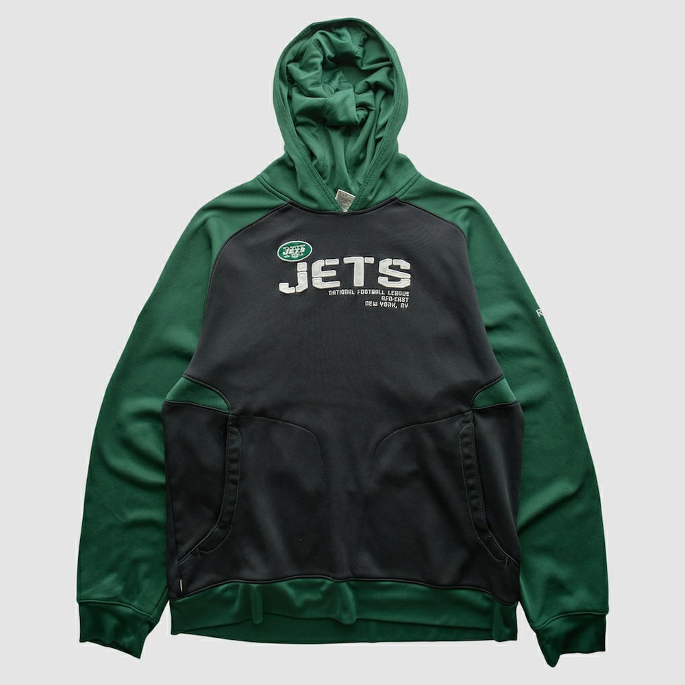 Reebok 2010s Hooded Pullover Sweatshirt - New York Jets