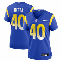 Jesse Luketa Women's Team Game Jersey - Los Angeles Rams