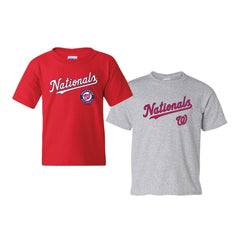 MLB Washington Nationals Soft as a Grape Youth 2-Pack Logo T-Shirt Set