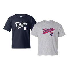 MLB Minnesota Twins Soft as a Grape Youth 2-Pack Logo T-Shirt Set