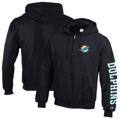 Powerblend Fleece Full-Zip Hoodie - Miami Dolphins