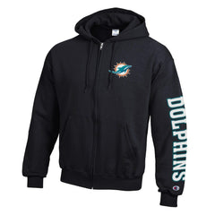 Powerblend Fleece Full-Zip Hoodie - Miami Dolphins