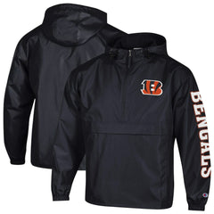 Packable Windbreaker Half-Zip Jacket - Cincinnati Bengals