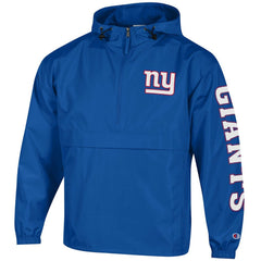 Packable Windbreaker Half-Zip Jacket - New York Giants