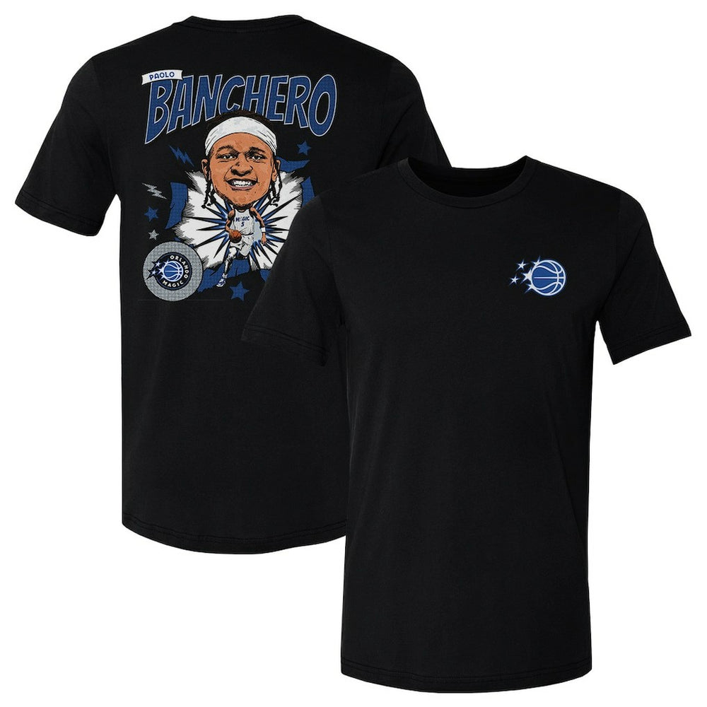 NBA Paolo Banchero Orlando Magic 500 Level Caricature T-Shirt