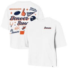 '47 Women's Collage Script Reed City T-Shirt - Denver Broncos