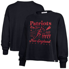'47 Women's Team Collage Sydney Long Sleeve T-Shirt - New England Patriots
