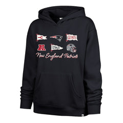 '47 Women's Bow & Banners Naomi Hoodie - New England Patriots