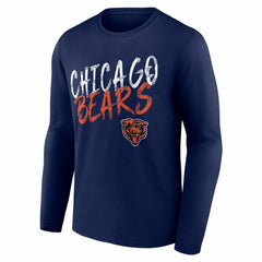 Hustle Personalized Name & Number Long Sleeve T-Shirt - Chicago Bears