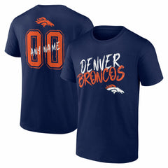 Hustle Personalized Name & Number T-Shirt - Denver Broncos