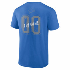 Hustle Personalized Name & Number T-Shirt - Detroit Lions