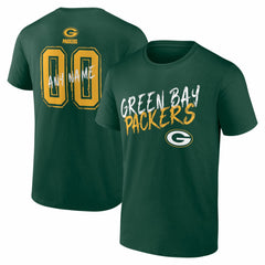 Hustle Personalized Name & Number T-Shirt - Green Bay Packers