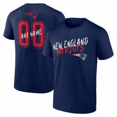 Hustle Personalized Name & Number T-Shirt - New England Patriots